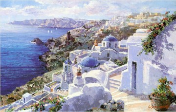 Aegean and Mediterranean Painting - mt042 impressionist scene Med